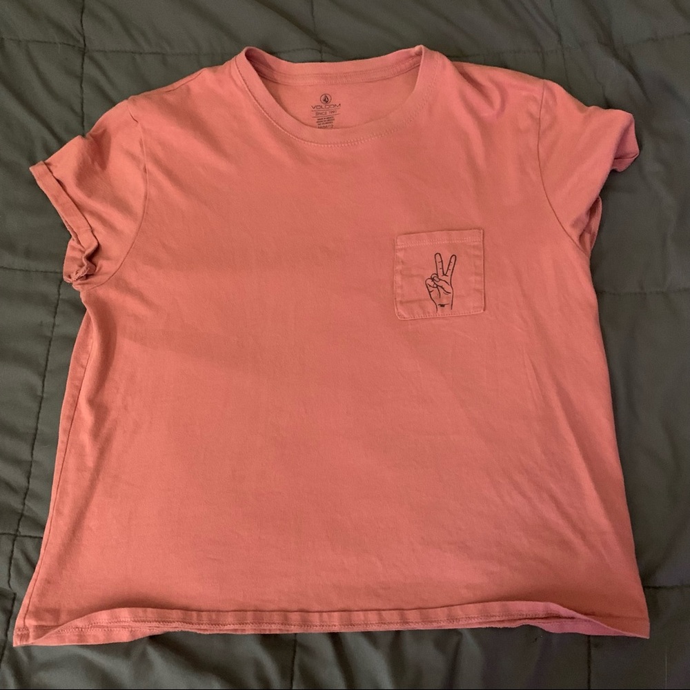 Pink/coral Volcom Peace shirt